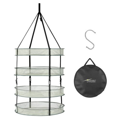 iPower Herb Drying Rack for Buds & Hydroponic Plants with Sturdy Support