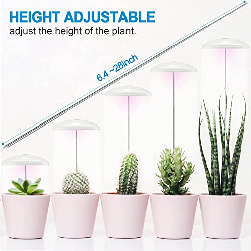 Grow Lights for Indoor Plants - Small Plant Light with Automatic Timer, Height Adjustable, Remote Controller, Grow Lights for Indoor Plants Full Spectrum