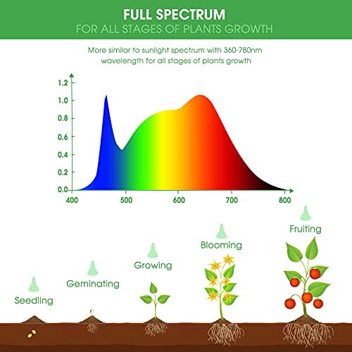LED Grow Light Bulb, Briignite BR30 Grow Light Bulbs, Full Spectrum Grow Light Bulb 12W, 120W Equivalent, Plant Light Bulbs E26 Base, Grow Light for Indoor Plants, Seedlings, Greenhouse, Hydroponic
