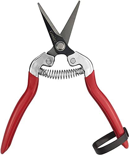 gonicc Professional Micro-Tip Pruning Snip (GPPS-1008), Small Garden Hand Pruner & shears For Arranging Flowers, Trimming Plants & Hydroponic Herbs, And Harvesting Fruits & Vegetables.