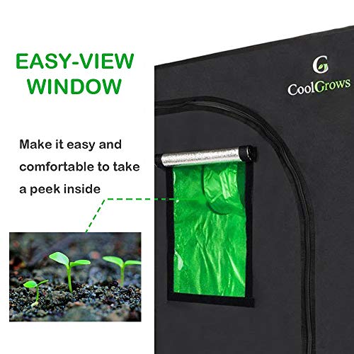 CoolGrows Grow Tent for Indoor Plant Growing Dismountable Reflective Hydroponic Non Toxic Room (32"x 32"x 64")