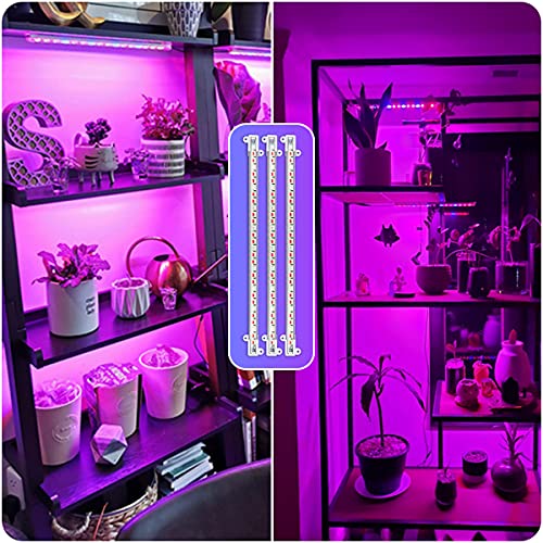 GYTF LED Grow Light Strips for Indoor Plants, 90-Bulb Red Blue Spectrum Dimmable Plant Growing Lamp for Greenhouse, Gardening Seedlings, 4/8/12 Timer, Daisy-Chain Designed