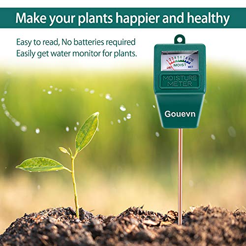 Gouevn 2pack Soil Moisture Meter, Hygrometer Soil Plant Water Meter, Plant Moisture Meter Indoor & Outdoor for Potted Plants, Lawns, Succulent (No Batteries Required)