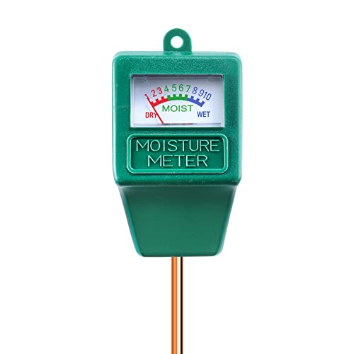 Cookmaster Soil Moisture Meter, Plant Moisture Meter, Plant Water Meter for House Plants, Hygrometer Moisture Sensor, Soil Test Kit for Garden, Farm, Lawn, Indoor & Outdoor (No Battery Needed)