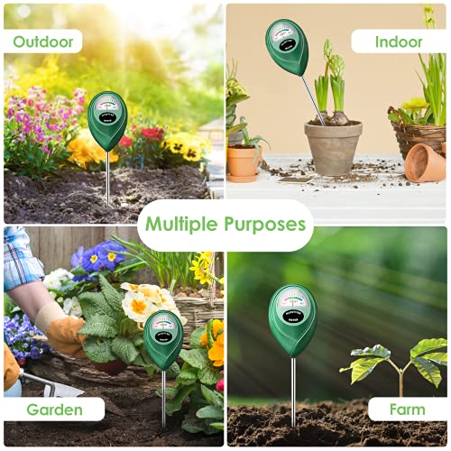 Tulardom Soil Moisture Meter, Plant Water Monitor, Soil Hygrometer Sensor for Gardening, Farming, Indoor and Outdoor Plants, Soil Test Kit