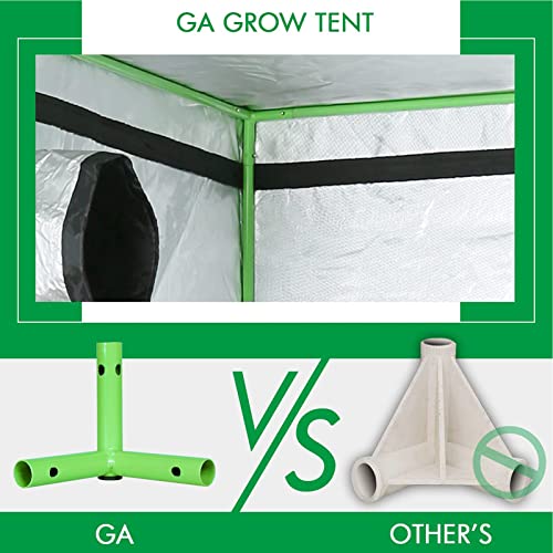 GA Grow Tent 35x35x70 Reflective Mylar Hydroponic Grow Tent with Observation Window and Waterproof Floor Tray for Indoor Plant Growing 2x2 3x3 4x4 (35x35x70)