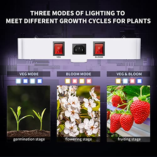 KingLED 2023 Newest 1000w LED Grow Lights with LM301B LEDs 3 * 3 ft Coverage Full Spectrum Grow Lights for Indoor Hydroponic Plants Greenhouse Growing Lamps Veg Bloom Daul Mode