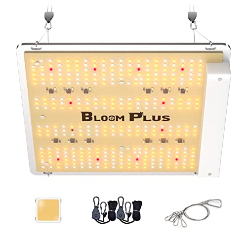 BLOOM PLUS LED Grow Light BP 1000W 2x2ft Coverage Sunlike Full Spectrum Grow Light for Indoor Plants with 336packs Samsung Diodes(Includes IR)