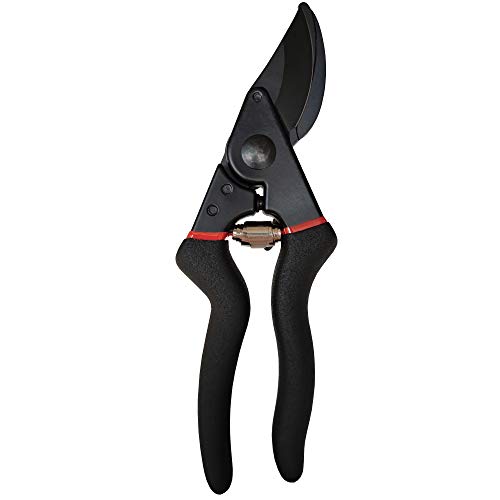 gonicc 8" Professional SK-5 Steel Blade Bypass Pruning Shears(GPPS-1004), Cushion and Shock Absorber Design, Sap Groove Design, SK-5 Steel Blade with PTFE Coating.