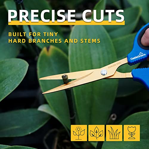 Plant scissors 60mm Gardening Shears (Titanium plated coating Bonsai Scissors) Practical and Light Pruning Shear,plant shears pruning indoor & outdoor