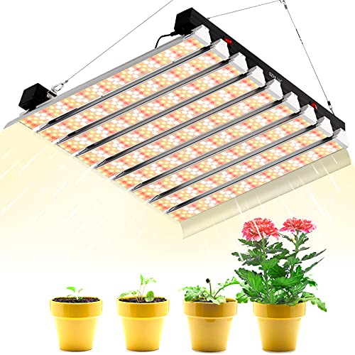 SZHLUX 4000W LED Grow Light 4×4ft Coverage Dual Switch Full Spectrum Grow Lamp for Indoor Plants, Sunlight Plant Light 864 LEDs for Hydroponic Seedling Veg and Bloom Greenhouse Growing Light Fixtures