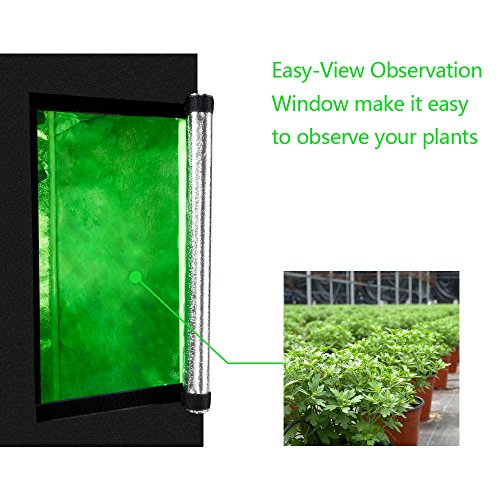 23.62 x 23.62 x 47.24''Grow Tent, Shyneer Home Use Dismountable Hydroponic Plant Grow Tent with Window and Floor for Hydroponics Indoor Plant Growing