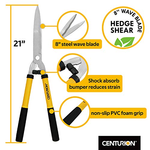 Centurion 1222 3-Piece Lopper, Hedge Shear & Pruner Combo Set, Heavy Duty Tree, Shrub & Bush Care Kit for Lawn, Garden & Yard, Ideal for Indoor & Outdoor Gardening, Branch Cutting & Plant Trimming