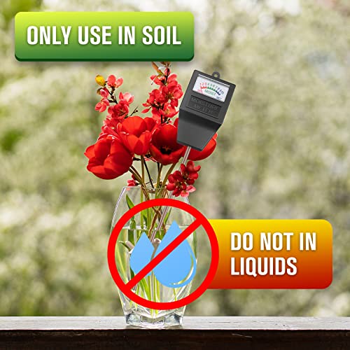 Atree Soil Moisture Meter, Plant Moisture Meter, Plant Water Meter for House Plants, Soil Test Kit Hygrometer Moisture Sensor for Garden, Farm, Lawn, Indoor & Outdoor (No Battery Needed)