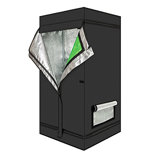 Plant Grow Tent,Home Use Hydroponic Plant Grow Tent with Observation Window and Floor Tray for Indoor Growing,Black (60x60x120cm)