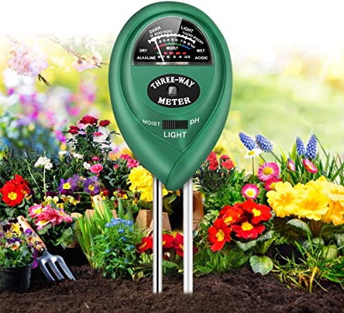 Yimusen Soil Moisture Meter, Plant Water Monitor, Soil Hygrometer Sensor for Gardening, Farming, Indoor and Outdoor Plants, No Batteries Required, Soil Test Kit 10 inchs