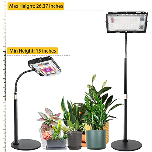 LBW Grow Light for Indoor Plants, Full Spectrum Desk LED Plant Light, Small Grow Lamp with On/Off Switch, Height Adjustable, Flexible Gooseneck, Ideal for Indoor Grow
