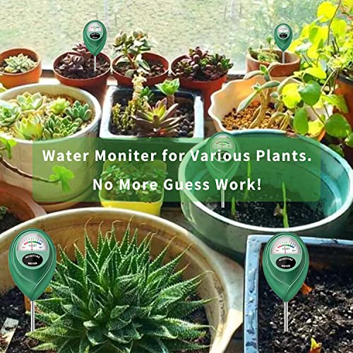 Censinda Soil Moisture Meter, Soil Moisture Monitor for House Plants, Soil Hygrometer Moisture Sensor for Indoor & Outdoor, Garden, Farm, Lawn Plant Care, No Battery Needed(Green)