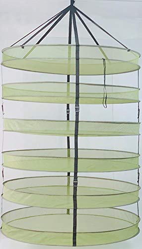 HORTIPOTS Herb Drying Rack 3 ft Hanging Dry Net 36 Inch for Curing Hydroponic Herb Vegetable Fruit Flower