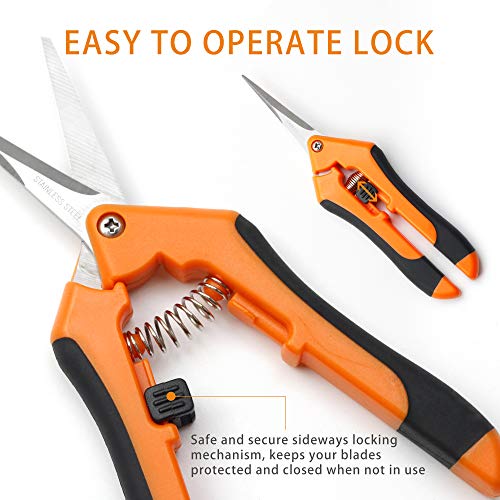 GARTOL Micro-Tip Pruning Snips - Garden Pruning Shears with Precise Cuts, Hand Pruner Design for Those with Arthritis or Limited Hand Strength