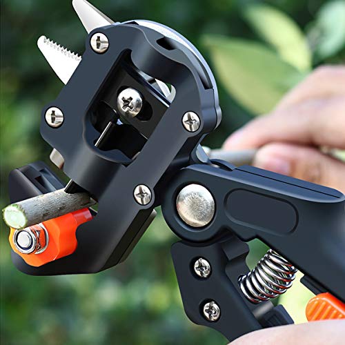 Garden Grafting Tools Kit - Pruning Shears for Gardening, Garden Scissors Set for Plant Branch Vine Fruit Tree Cutting, Including Grafting Tapes, Grafting Knife and 3 Replacement Blades