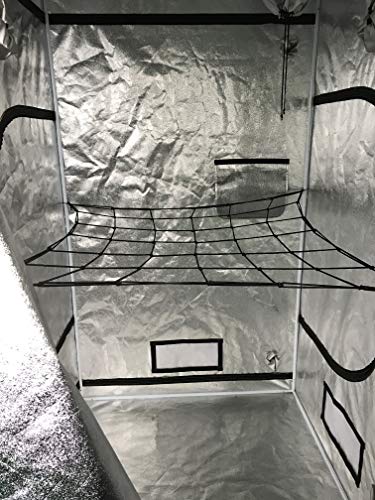 Homneer 2-Pack Grow Tent Net, w/ 15 Pcs Plant Labels, Fits 4'x4' 8'x4' and More Size