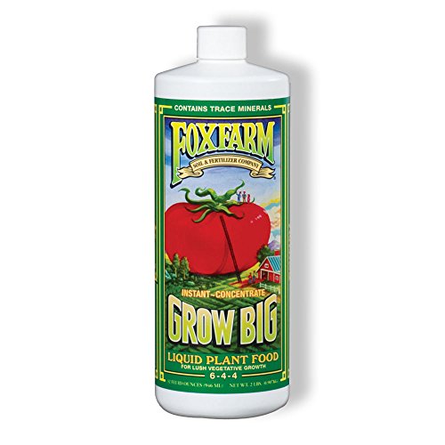 FoxFarm GLCMBX0006 Liquid Nutrient Soil Trio-Pints, Grow Big, Tiger Bloom, 16 Fl Oz Combo Pack Fertilizer