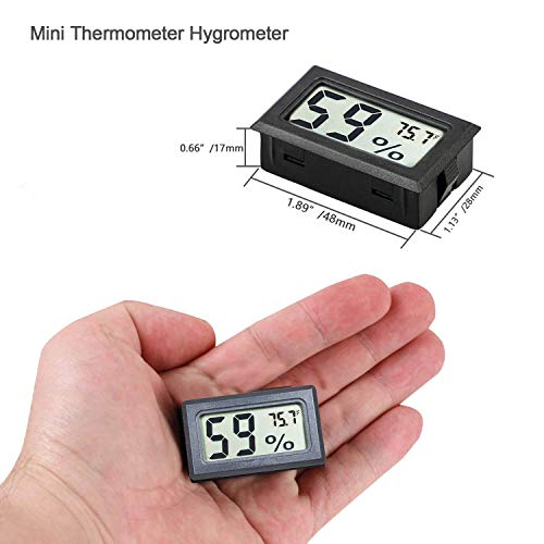 Goabroa Mini Hygrometer Thermometer Digital Indoor Humidity Gauge Monitor with Temperature Meter Sensor Fahrenheit (℉)