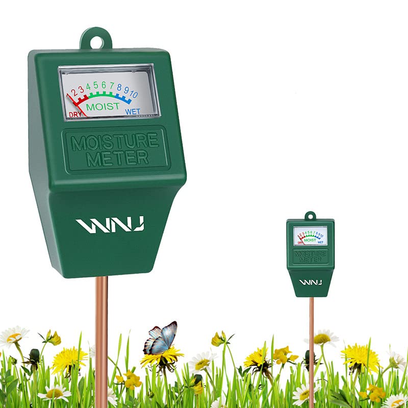 WNJ Soil Moisture Meter, Plant Moisture Meter Indoor & Outdoor, Hygrometer Moisture Sensor Soil Test Kit Plant Water Meter for Garden, Farm, Lawn
