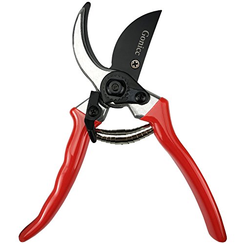 gonicc 8" Professional Sharp Bypass Pruning Shears (GPPS-1002), Tree Trimmers Secateurs,Hand Pruner, Garden Shears,Clippers For The Garden, Bonsai Cutters, Loppers