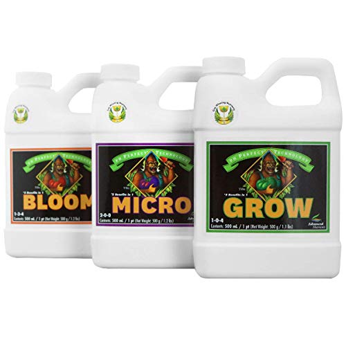 Advanced Nutrients ANBGMBD500 Bloom, Micro, Grow Fertilizer Bundle, 500ml Each, Original Version