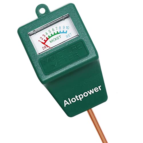 Alotpower Soil Moisture Sensor Meter,Hygrometer Moisture Sensor for Garden, Farm, Lawn Plants Indoor & Outdoor(No Battery Needed)