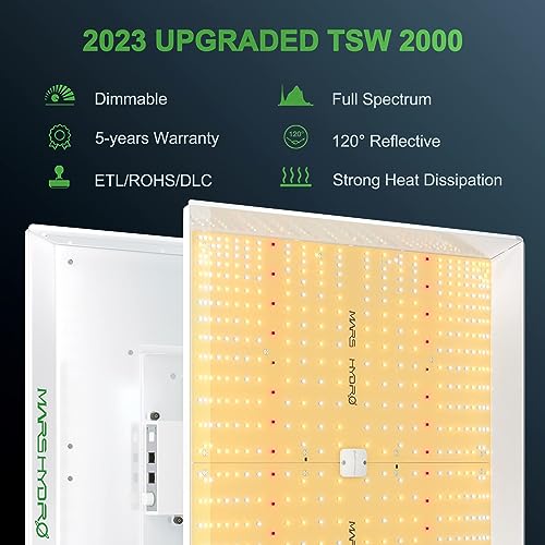 MARS HYDRO 2023 New 4x4 Grow Tent Complete System 300W TSW2000 Dimmable Light 684pcs LED 48"x48"x80" 1680D Hydroponics Growing Tent Indoor Grow Tent Kit with Upgraded 6" Ventilation Kit