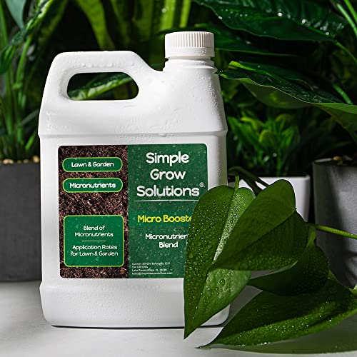 Organic Micronutrient Booster- Complete Plant & Turf Nutrients- Simple Grow Solutions- Garden & Lawn Fertilizer- Grower, Gardener- Liquid Food for Grass, Tomatoes, Flowers, Vegetables (32 Ounce)