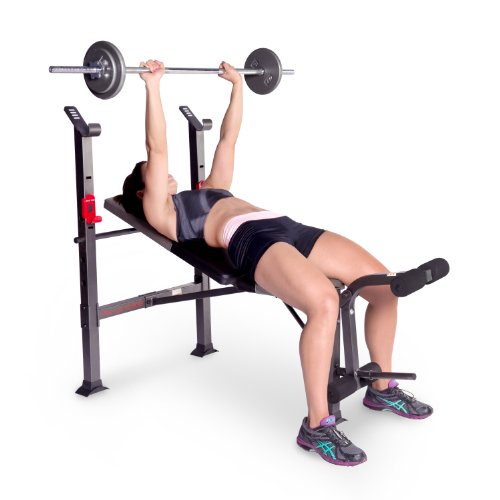 CAP Barbell Strength Bench with Leg Curl Extension