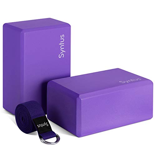Syntus Yoga Block and Strap Set - Purple