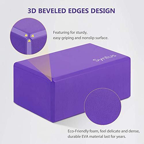 Syntus Yoga Block and Strap Set - Purple