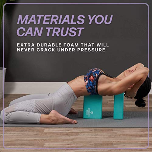 URBNFit Yoga Blocks 2 Pack with Strap Set