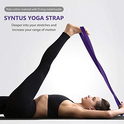 Syntus Yoga Block and Strap Set - Purple