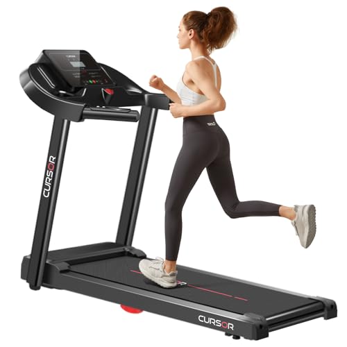 Cursor Fitness Folding Treadmill with Pulse Sensor, 2.5HP