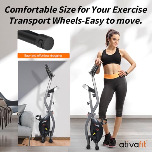 ATIVAFIT Foldable 3-in-1 Exercise Bike for Home Fitness
