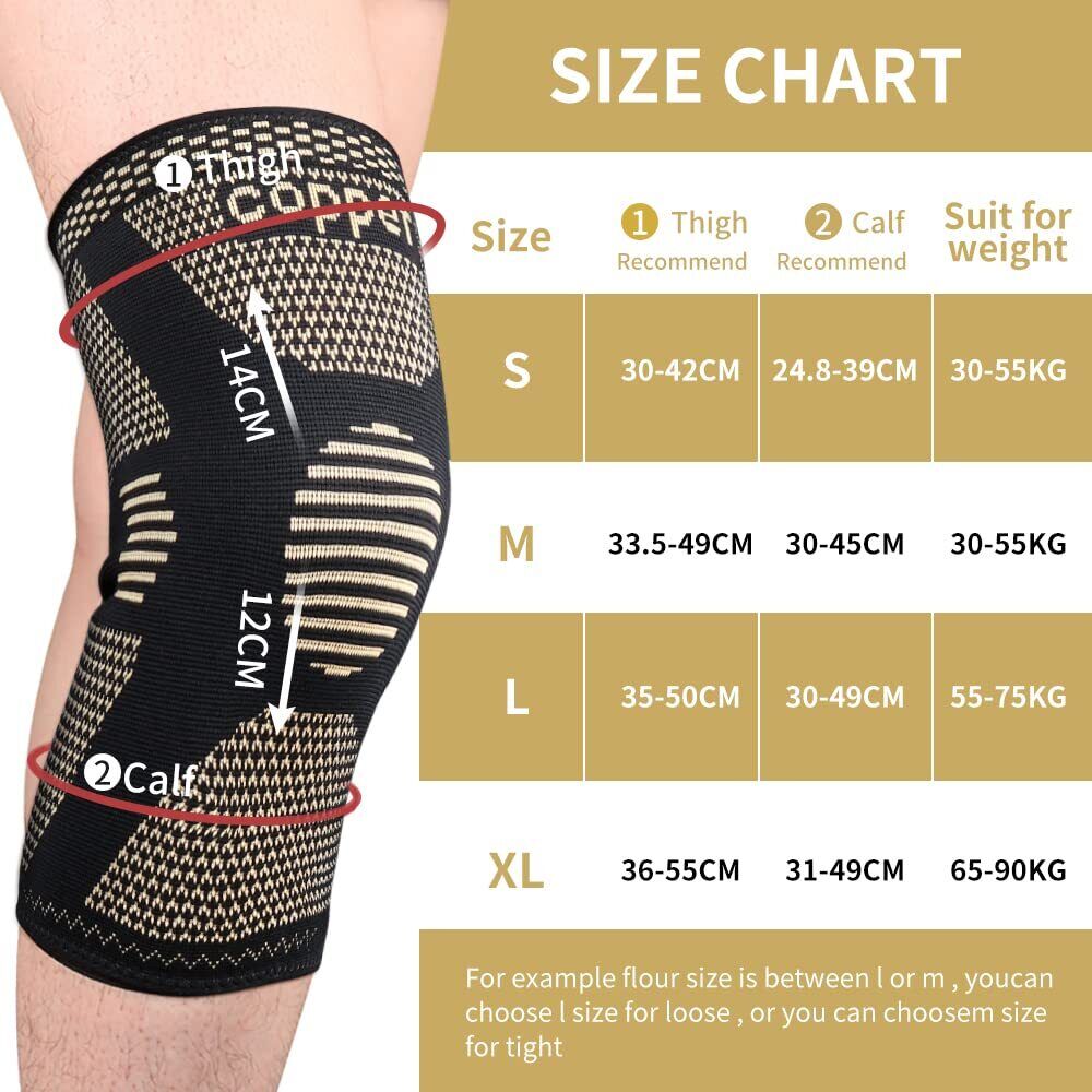 Copper Knee Sleeves for Sport Joint Support