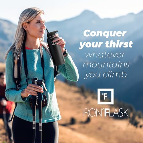 40 Oz IRON FLASK Sports Water Bottle, Leak Proof