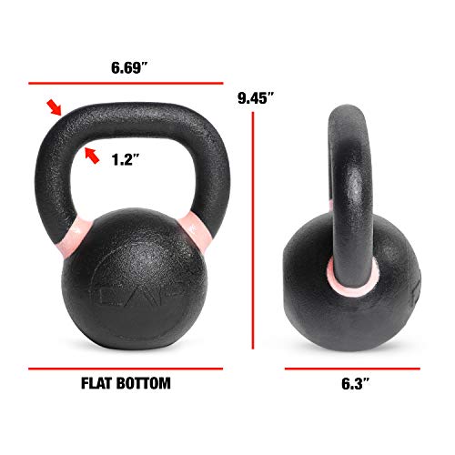 CAP Barbell Cast Iron Competition Kettlebell Weight, 18 Pounds