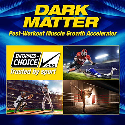 MHP Dark Matter Post Workout, Recovery Accelerator, w/Multi Phase Creatine, Waxy Maize Carbohydrate, 6g EAAs, Blue Raspberry, 20 Servings, 55.04 oz