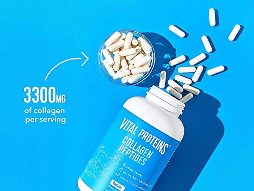 Vital Proteins Collagen Pills Supplement (Type I, III), 360 Collagen Capsules, 3300mg Serving Help Support Healthy Hair, Collagen Supplement
