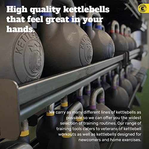 Kettlebell Kings | Kettlebell Weights | Powder Coat Kettlebell Weights (4-48KG) For Women & Men | Powder Coating for Durability, Rust Resistance & Longevity | strength | Weighted in Kilograms