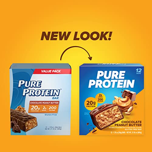 Pure Protein Chocolate Peanut Butter Bar - 12 Count