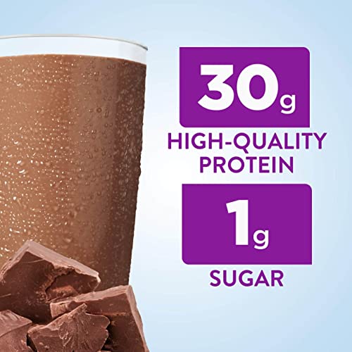 Ensure Max Protein Nutrition Shake with 30g of Protein, 1g of Sugar, High Protein Shake, Milk Chocolate, 11 Fl Oz (Pack of 12)