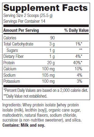 Bariatric Advantage High Protein Supplement Mix, 20 Grams Whey Protein Isolate Low Sugar with 90 Calories Per Serving - Vanilla, 14 Servings